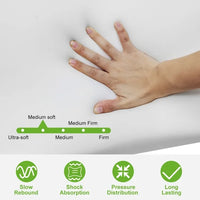 Bamboo Memory Foam Sleep Pillow Contoured Cervical Orthopedic Pillow Neck Breath Pillow